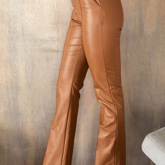 MADISON PU LEATHER DRESS PANTS - Picture 4 of 4